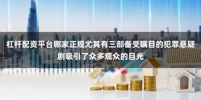杠杆配资平台哪家正规尤其有三部备受瞩目的犯罪悬疑剧吸引了众多观众的目光